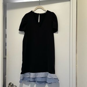 Zara ruffle hem dress